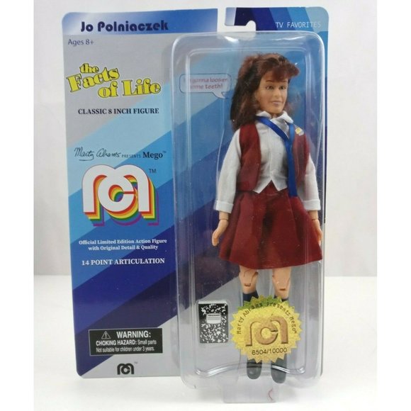 New Mego The Facts Of Life Jo Polniaczek  8'' Action Figure - Picture 1 of 5